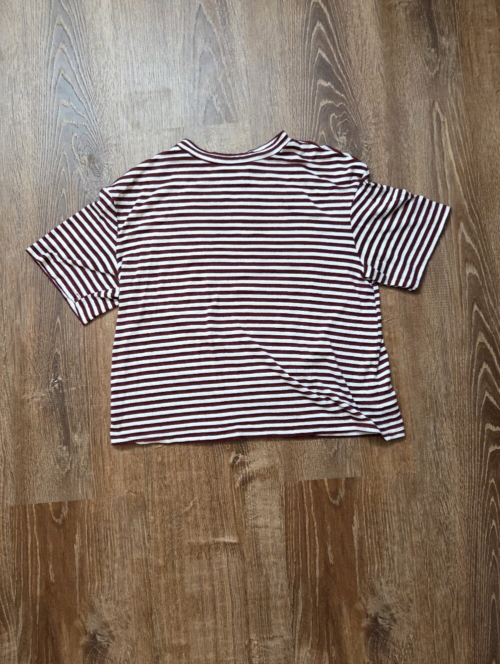 Striped Mock Neck Tee Urban Outfitters